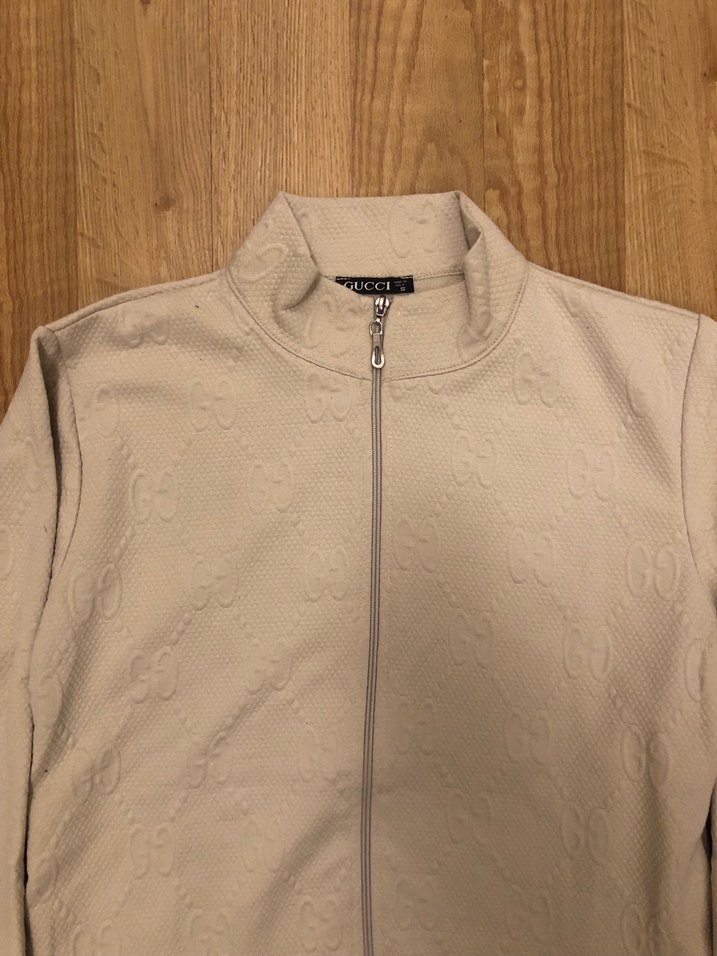 Bej Fermuarlı erkek Keten Ceket - Görsel 4