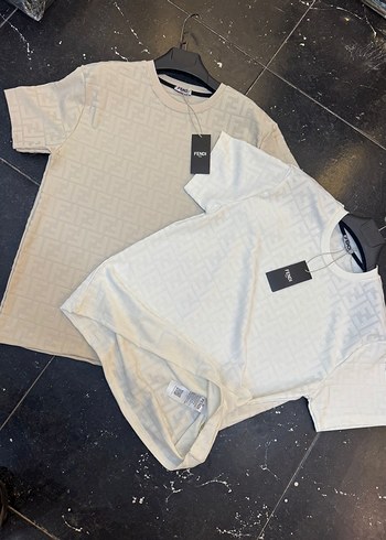 Erkek Beyaz ve Gri Baskılı Kısa Kollu Tişört - Görsel 2