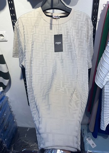 Fendi Beyaz Baskılı Erkek Tişört - Görsel 2