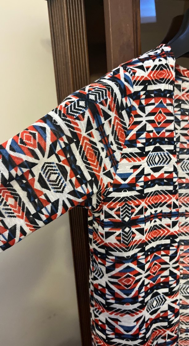 Kadın Çok Renkli Uzun Bohem Kimono - Görsel 2