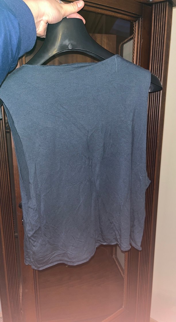 Bohem Gri Baskılı Kolsuz Üst - Görsel 2