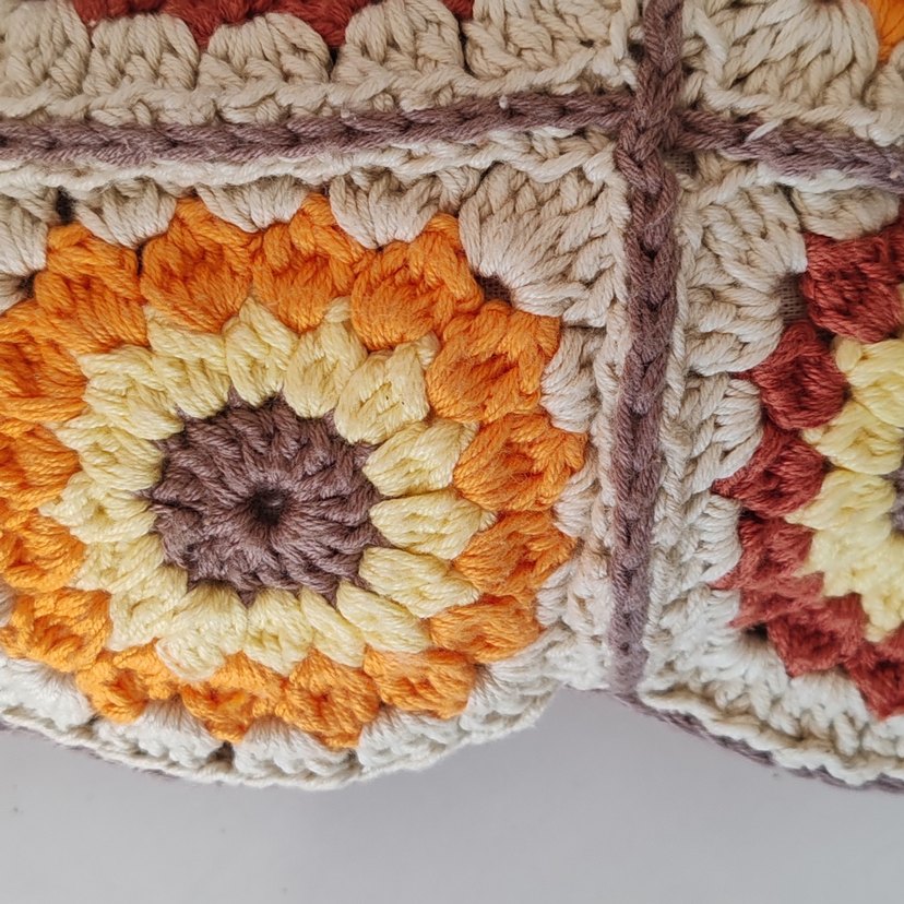 Renkli Desenli Örgü clutch çanta - Görsel 3