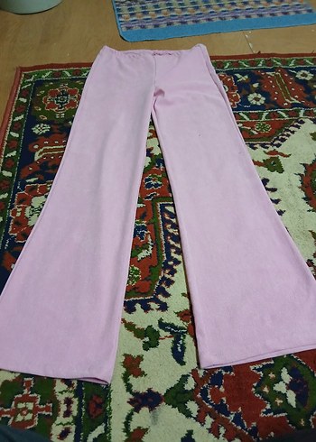 Pembe Bol Kesim Kadın Pantolon - Görsel 3