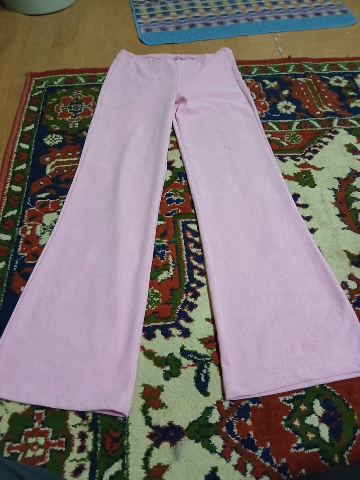 Pembe Bol Kesim Kadın Pantolon - Görsel 3