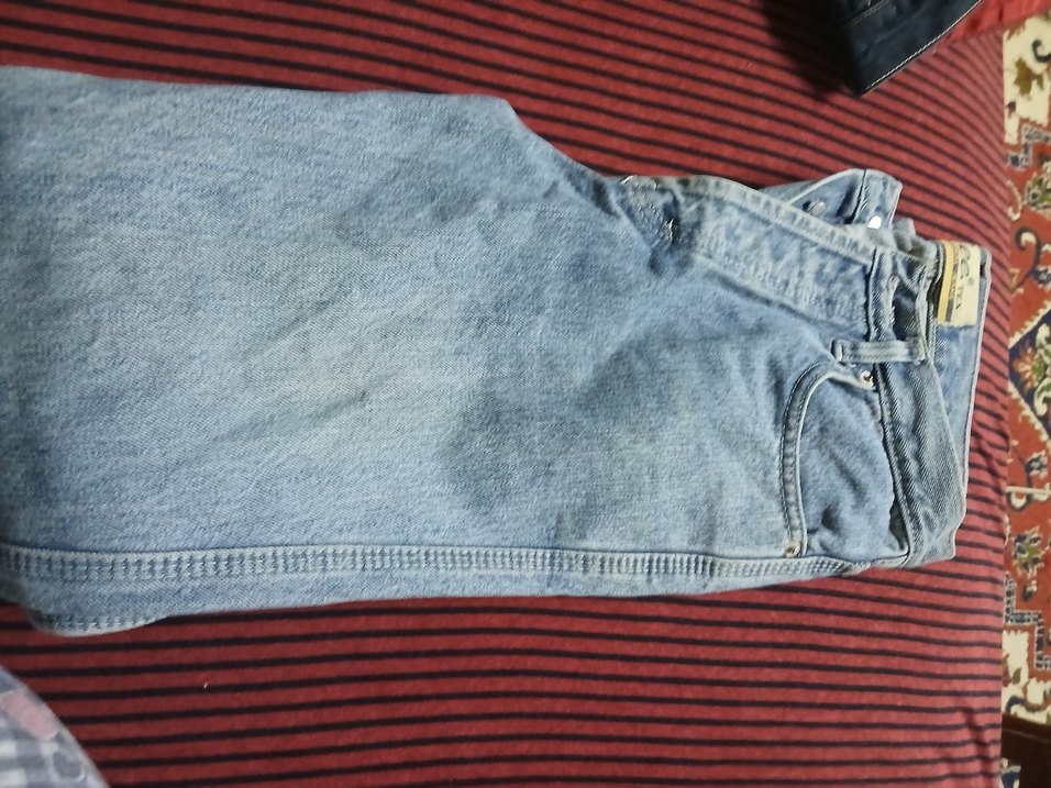 Düğmeli Mavi Erkek pantolon - Görsel 2