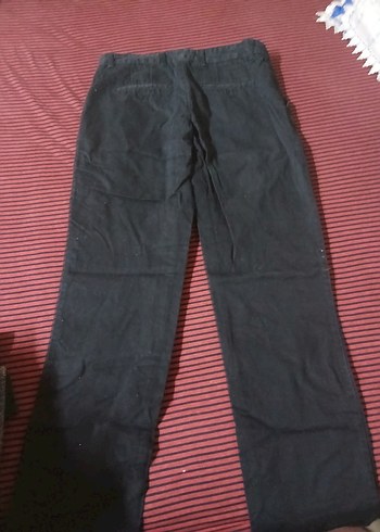 Siyah Kemerli Erkek Günlük Pantolon - Görsel 2