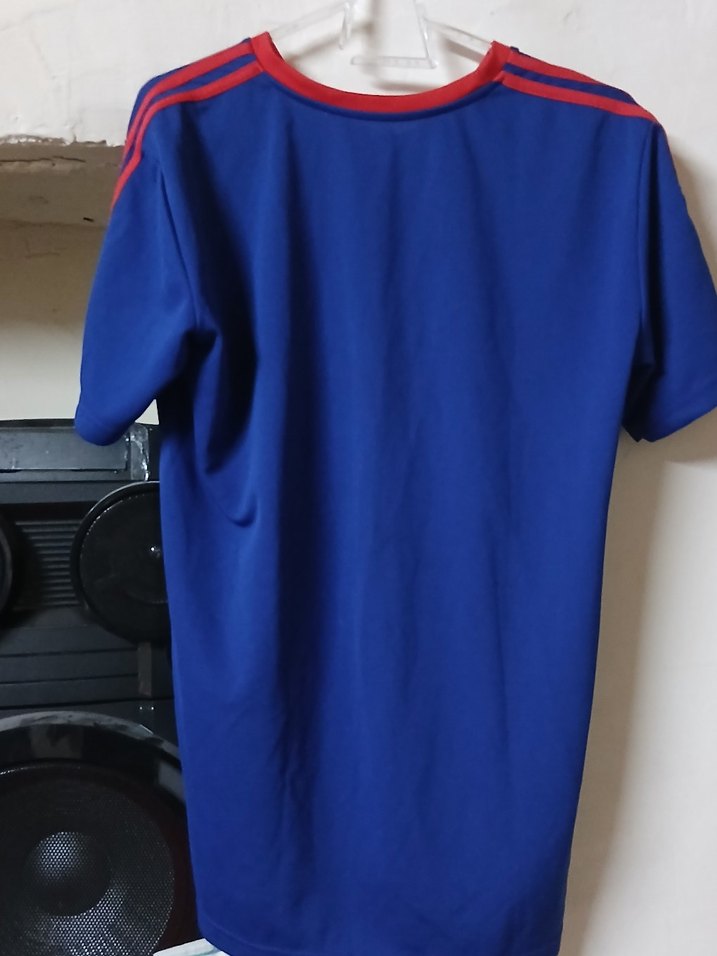 Mavi Kırmızı Detaylı Erkek Spor Tişörtü - Görsel 3