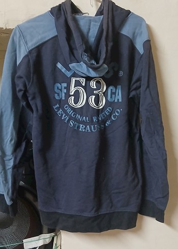 Gri Kapüşonlu Erkek Sweatshirt - Görsel 3