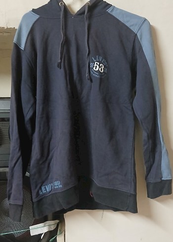 Gri Kapüşonlu Erkek Sweatshirt - Görsel 2