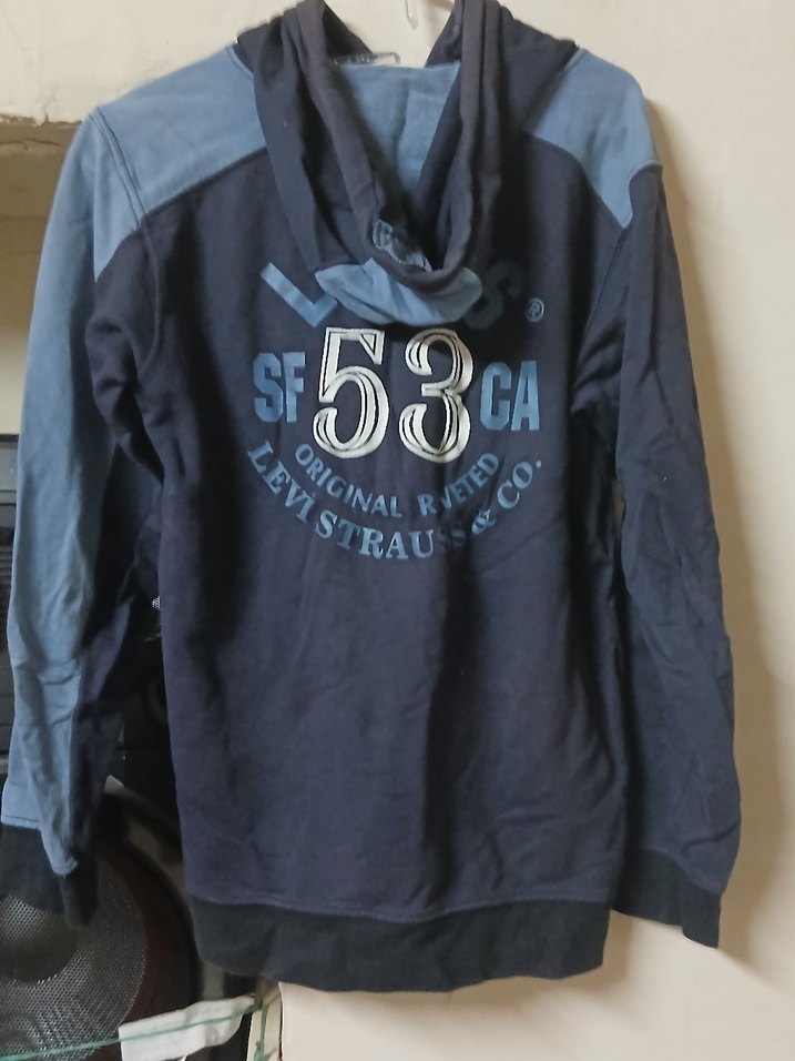 Gri Kapüşonlu Erkek Sweatshirt - Görsel 4