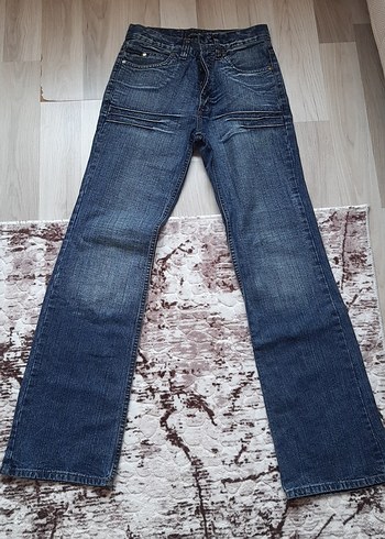 Kadın Lacivert Regular Fit Midi Kot Pantolon - Görsel 2