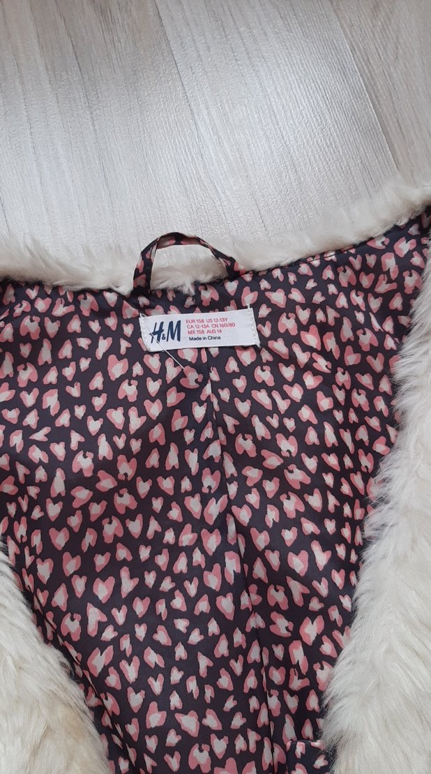 h&m çocuk kürk yelek - Görsel 3