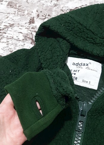 Kapüşonlu Fermuarlı Koyu Yeşil Kadın Ceket - Görsel 4