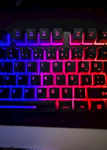 Renkli Piranhar RGB Klavye - Görsel 3