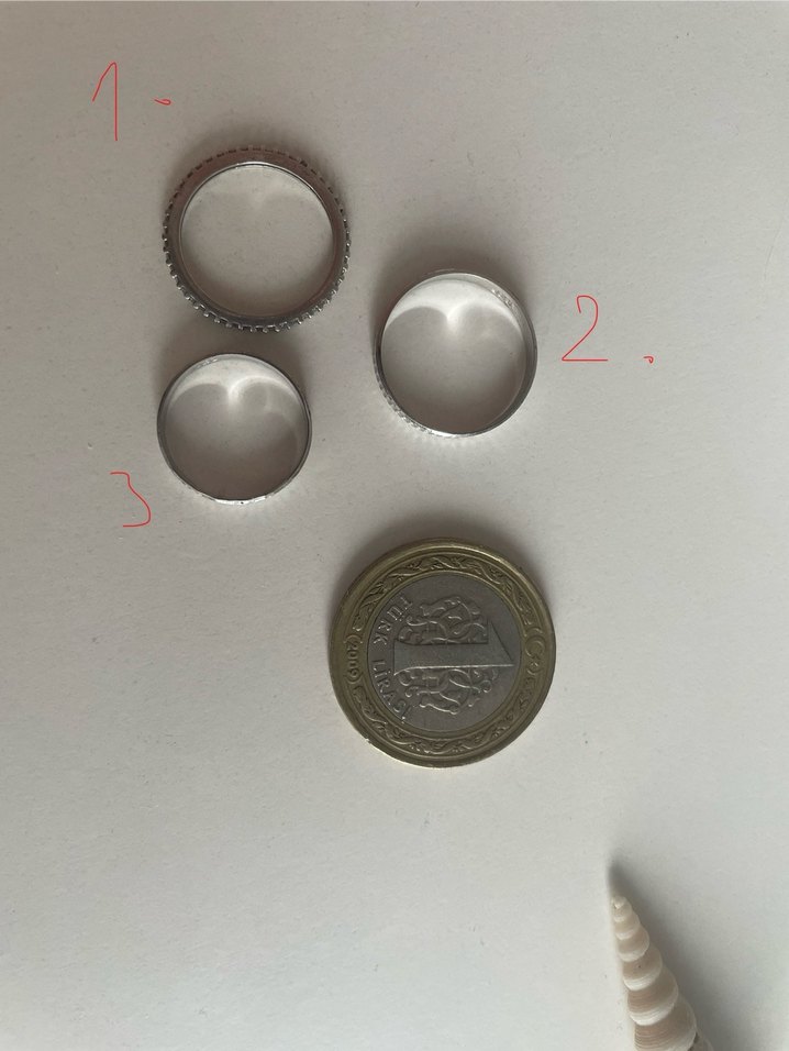 3lü gümüş yüzük seti - Görsel 3