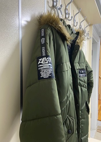 Erkek Çocuk Montu  14 Yaş,Haki - Görsel 3