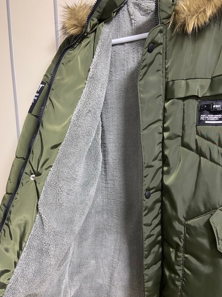 Erkek Çocuk Montu  14 Yaş,Haki - Görsel 4