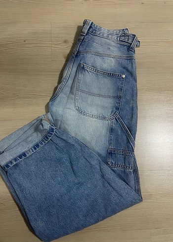 Bershka Yüksek Bel Baggy Jean  EUR 38  Oversize - Görsel 2
