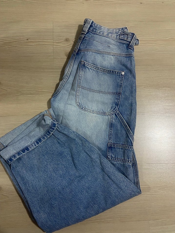 Bershka Yüksek Bel Baggy Jean  EUR 38  Oversize - Görsel 2