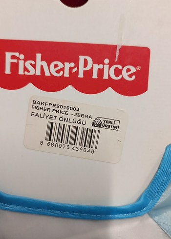 Fisher-Price Baskılı Bebek Önlüğü Mavi - Görsel 2