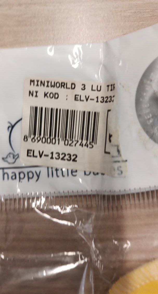 Renkli Bebek eldiven Seti Sarı Desenli - Görsel 2