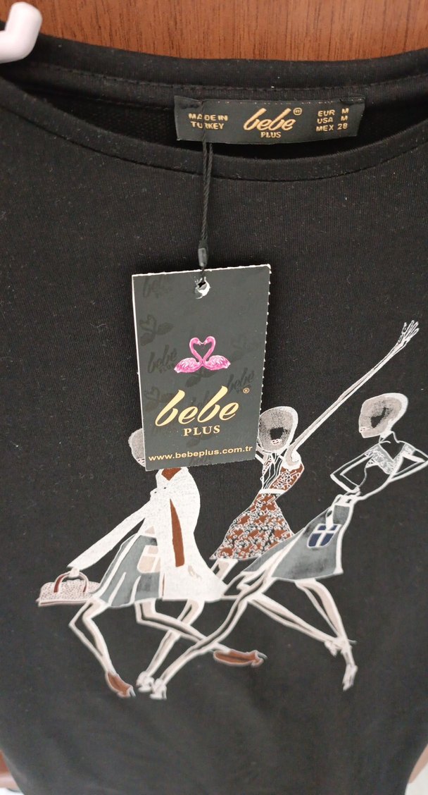 Kız Çocuk Siyah Baskılı Kısa Kollu elbise - Görsel 4