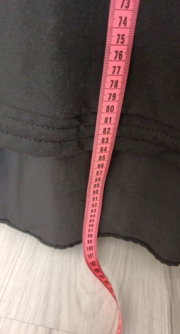 Kız Çocuk Siyah Baskılı Kısa Kollu elbise - Görsel 5