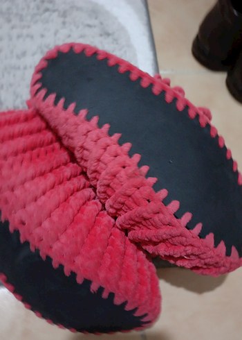 Kızlar için Bohem Örgü Sıcak Ev Terliği - Görsel 2