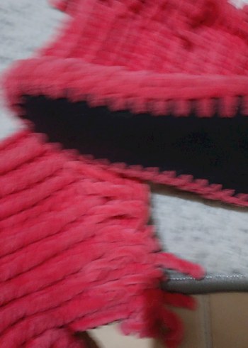 Kızlar için Bohem Örgü Sıcak Ev Terliği - Görsel 3