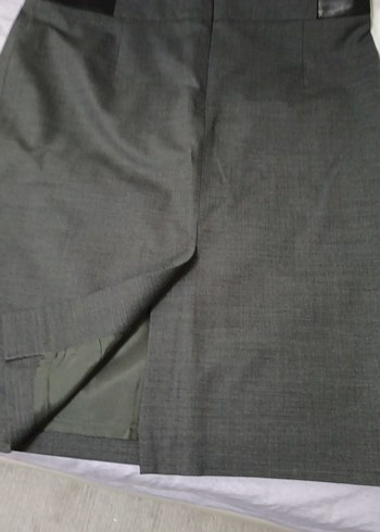 Gri Midi Hamile Eteği - Görsel 2