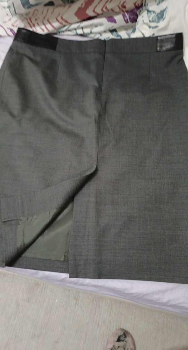 Gri Midi Hamile Eteği - Görsel 2