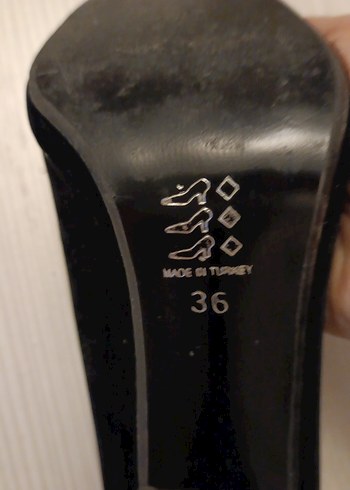 Siyah Süet Stiletto Kadın Topuklu Ayakkabı - Görsel 3