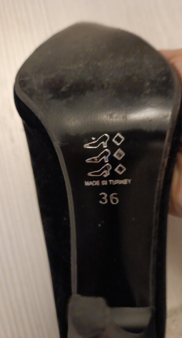 Siyah Süet Stiletto Kadın Topuklu Ayakkabı - Görsel 3