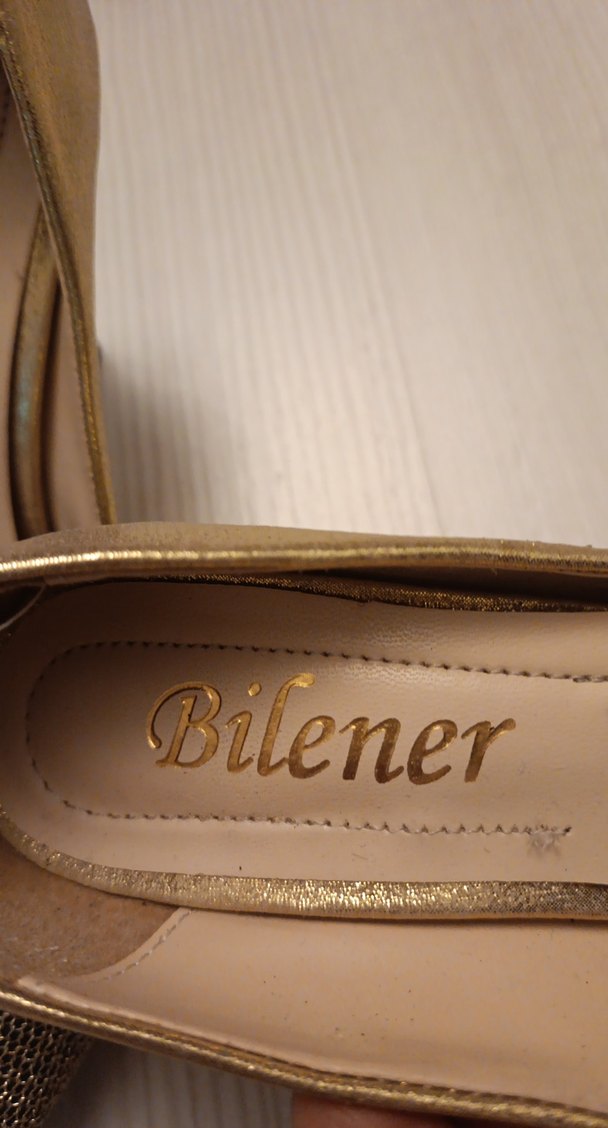 Bej Parlak Yılan Desenli Stiletto Topuklu Kadın Ayakkabı - Görsel 4