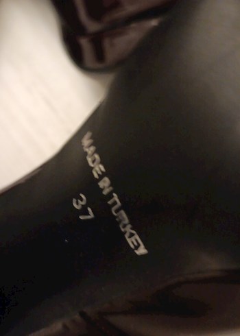 Kahverengi Rugan Stiletto Topuklu Kadın Ayakkabı - Görsel 3