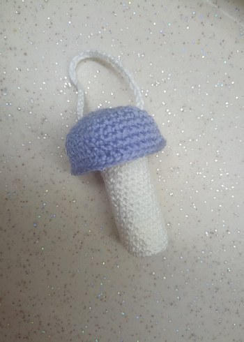 örgü lip balm kılıfı dudak kremi kılıfı - Görsel 2