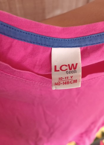 Kız Çocuk Pembe Kısa Kollu Tişört - Görsel 3