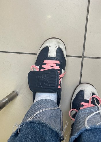 Pembe Bağcıklı Kadın Spor Ayakkabı orijinal - Görsel 2