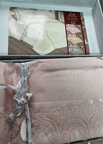 Fransız pike takımı tam takım çarşaflı yeni etiketli - Görsel 5