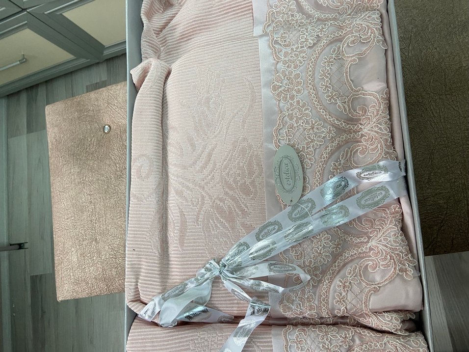 Fransız pike takımı tam takım çarşaflı yeni etiketli - Görsel 2