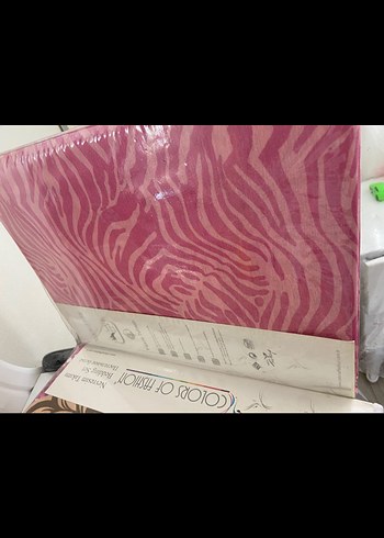 Desenli Koyu Pembe Nevresim Takımı yeni etiketlidir - Görsel 3