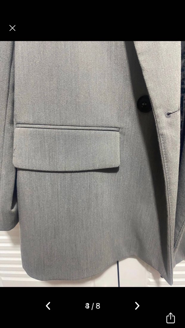 Gri Kadın Midi Ceket - Görsel 5