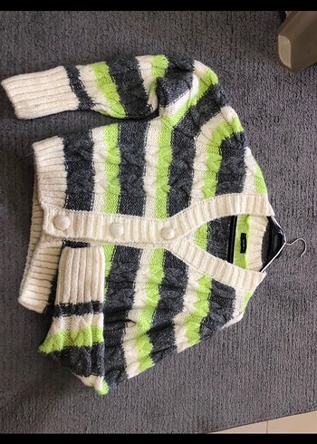 Rahat Kesim, Renkli Çizgili Kadın Hırka - Görsel 4