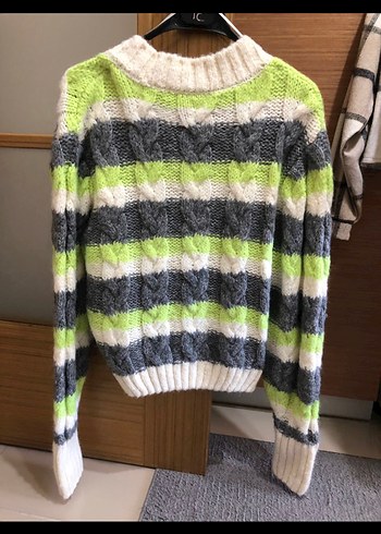 Rahat Kesim, Renkli Çizgili Kadın Hırka - Görsel 2