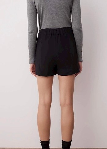 Siyah Dar Kesim Mini Etek - Görsel 3