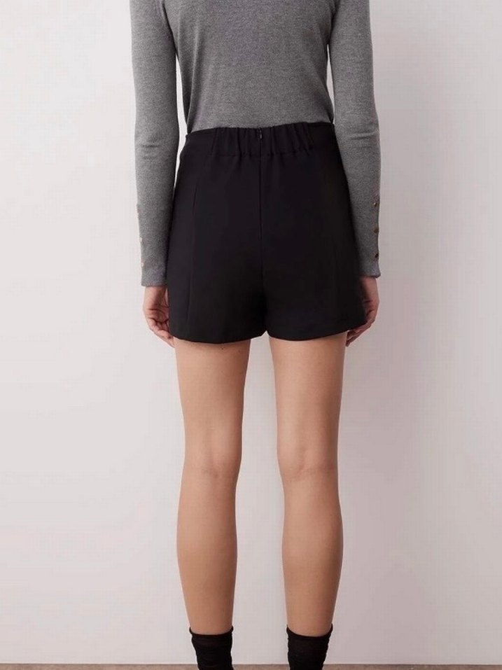 Siyah Dar Kesim Mini Etek - Görsel 3