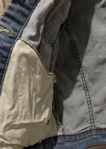 Kadın Mavi Düğmeli Denim Ceket - Görsel 2