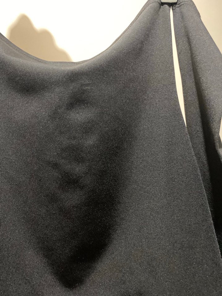 Drapeli Siyah Uzun Kollu Kadın Elbise - Görsel 3