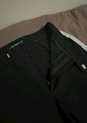 Siyah Kadın Midi Kumaş Pantolon - Görsel 3