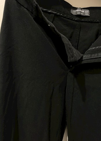 Siyah Kadın Midi Kumaş Pantolon - Görsel 4